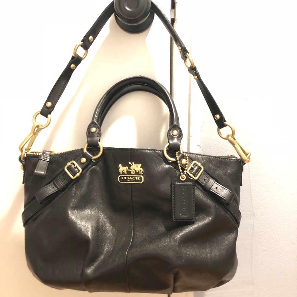 🌟HOST PICK!!🌟 Black Leather Coach Bag 🌟